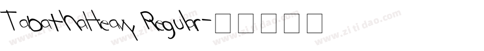 TabathaHeavy Regular字体转换